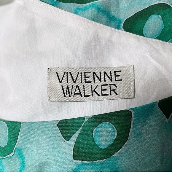 Vivienne Walker Ocular Blue: The One Shoulder Midi Dress Size XS - Picture 12 of 16